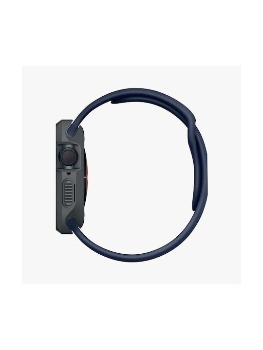 Spigen Rugged Armor Θήκη Σιλικόνης σε Γκρι χρώμα για Apple Watch 4 / 5 / 6 / 7 / 8 / 9 / SE (44 / 45 MM)