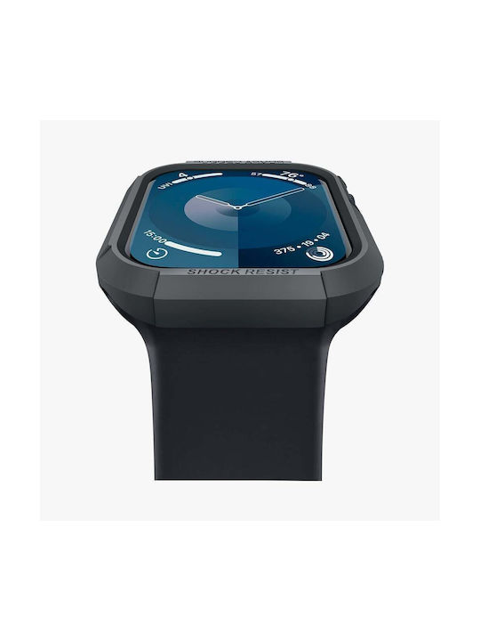 Spigen Rugged Armor Θήκη Σιλικόνης σε Γκρι χρώμα για Apple Watch 4 / 5 / 6 / 7 / 8 / 9 / SE (44 / 45 MM)