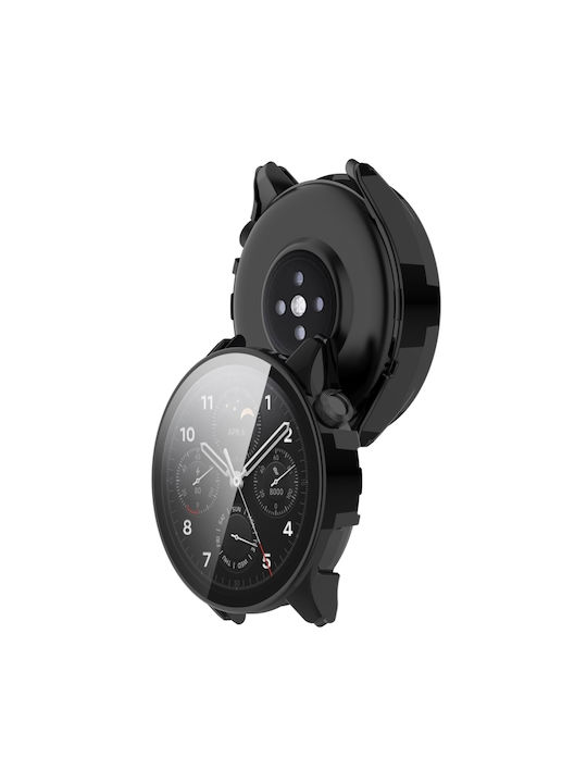 Plastikhülle mit Glas in Schwarz Farbe für Xiaomi Watch S1 Pro