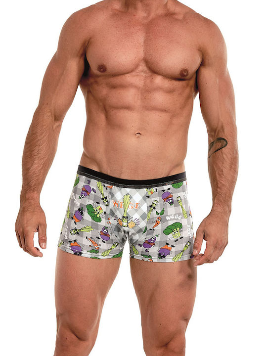 Cornette Men's Boxer Gray with Patterns