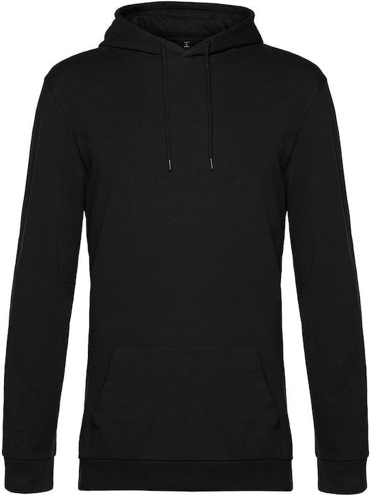 B&C Men's Long Sleeve Promotional Sweatshirt Black Pure