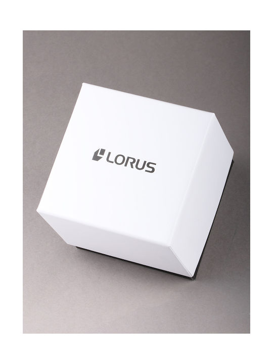 Lorus Watch Battery with Gray Leather Strap