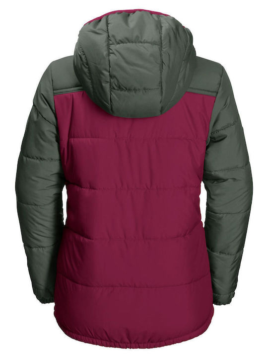 Παιδικό Casual Μπουφάν με Κουκούλα dark ruby
