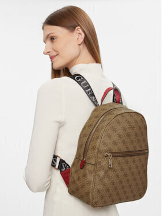 Guess Sg Women's Bag Backpack Latte/Brown