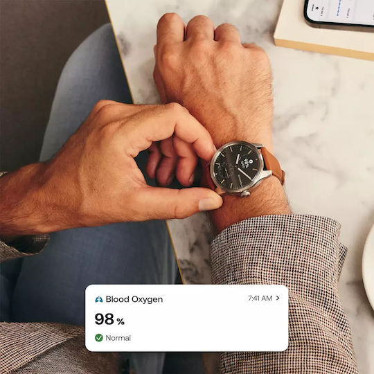 Withings ScanWatch 2 Stainless Steel 42mm Αδιάβροχο με Παλμογράφο (Μαύρο)