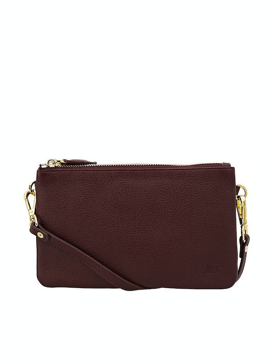 Leather Women's Bag Shoulder Burgundy