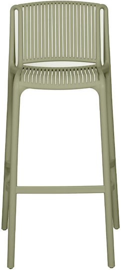 Hocker für Bar Für den Außenbereich aus Polypropylen Polly Ladi 4Stück 52.5x49x100cm
