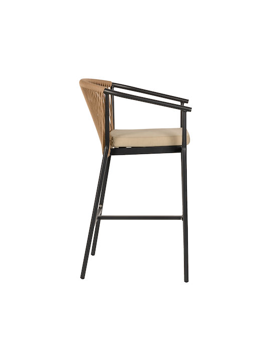Σκαμπό Μπαρ Rattan Mandraka Μαύρο/Φυσικό 56x63x108cm Σκαμπό Μπαρ Rattan Mandraka Μαύρο/Φυσικό 56x63x108cm