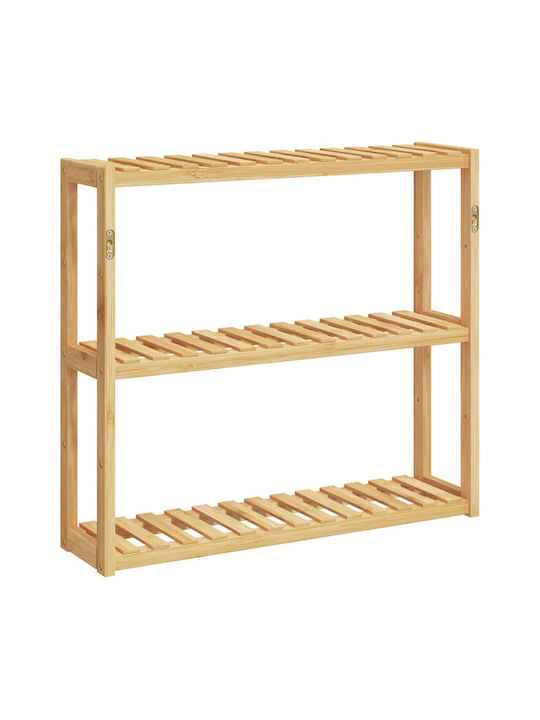 vidaXL Rafturi de baie Raft Baie Lemn 60x15x54cm Albastră