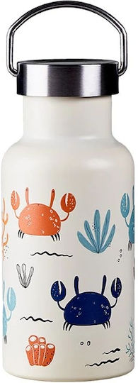 Chic Mic Bioloco Mini Bottle Thermos Stainless Steel BPA Free 350ml Sea Crabs with Mouthpiece