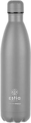 Estia Flask Lite Save the Aegean Μπουκάλι Θερμός Ανοξείδωτο BPA Free Fjord Grey 750ml