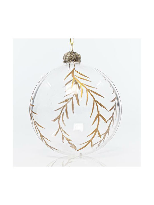 Eurolamp Weihnachtshänger Kugel Ornament Glas Durchsichtig 10cm Set 4Stück