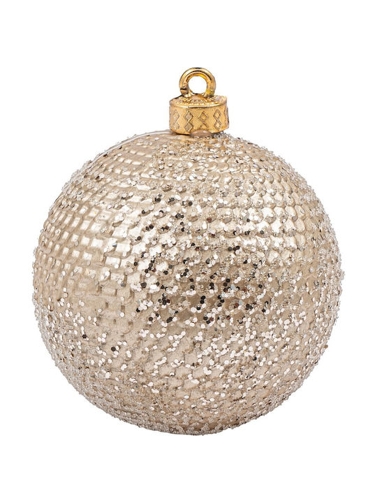 Lianos Christmas Plastic Ball Ornament Bronze 10x10cm