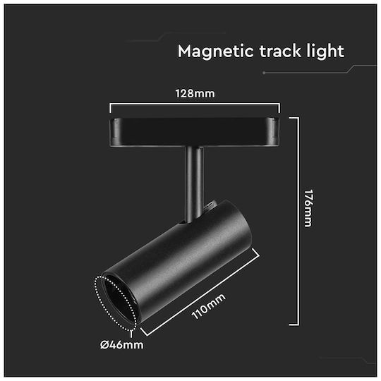 V-TAC LED Γραμμικό Φωτιστικό Οροφής 11W Φυσικό Λευκό IP20 Μ17.6xΒ12.8xΥ4.6εκ.