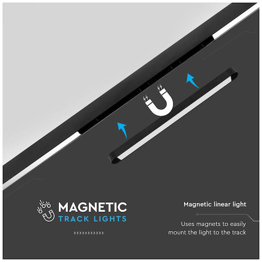 V-TAC LED Γραμμικό Φωτιστικό Οροφής 18W Φυσικό Λευκό IP20 Μ38.5xΒ2.6xΥ2.4εκ.