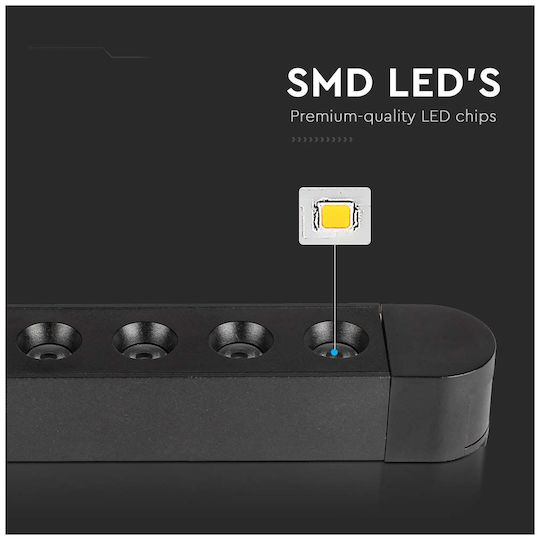 V-TAC LED Kommerzielle lineare Beleuchtung Leuchte Decke 5W Warmes Weiß IP20 B16xT2.6xH2.4cm