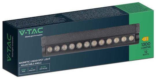 V-TAC LED Lumina liniară Lumină Plafon 12W Alb natural IP20 L26xL5.2xÎ3.3cm