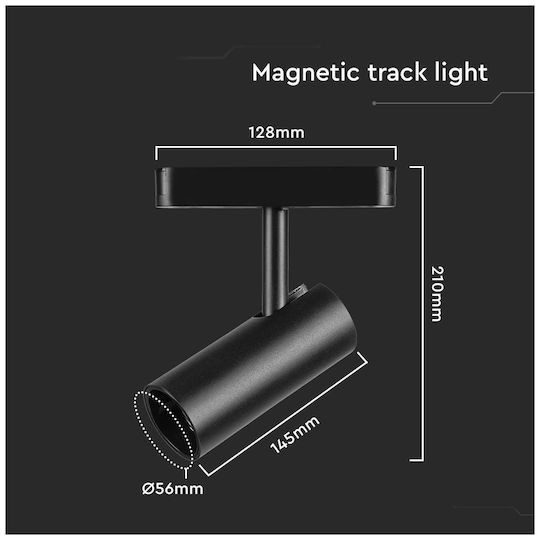 V-TAC LED Γραμμικό Φωτιστικό Οροφής 20W Ψυχρό Λευκό IP20 Μ21xΒ12.8xΥ5.6εκ.
