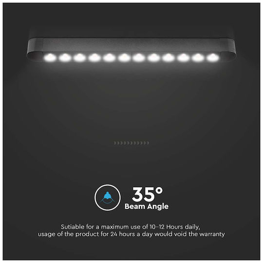 V-TAC LED Lumina liniară Lumină Plafon 12W Alb natural IP20 L27.3xL2.6xÎ2.4cm