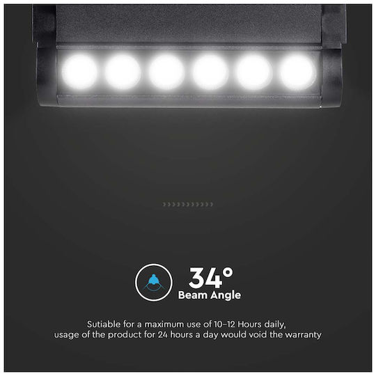 V-TAC LED Kommerzielle lineare Beleuchtung Leuchte Decke 5W Warmes Weiß IP20 B14.5xT5.2xH3.3cm