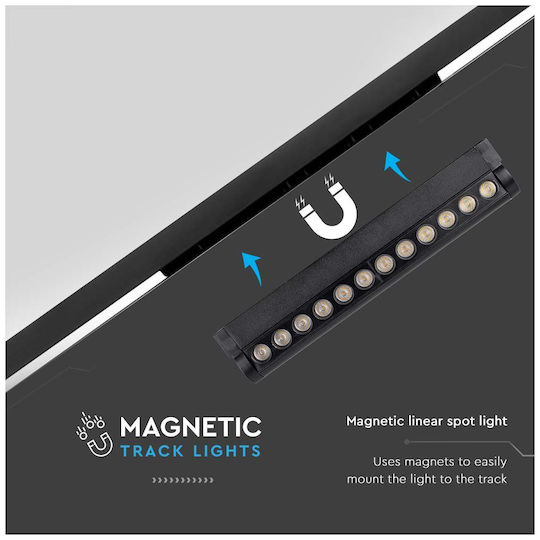 V-TAC LED Γραμμικό Φωτιστικό Οροφής 12W Ψυχρό Λευκό IP20 Μ26xΒ5.2xΥ3.3εκ.