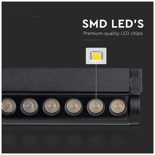 V-TAC LED Γραμμικό Φωτιστικό Οροφής 12W Ψυχρό Λευκό IP20 Μ26xΒ5.2xΥ3.3εκ.