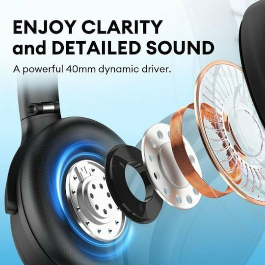 Edifier WH700NB Wireless Bluetooth Over Ear Headphones with 68 Hours Playing Time and Quick Charge Black