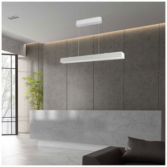 V-TAC LED Γραμμικό Φωτιστικό Οροφής 40W Ρυθμιζόμενο Λευκό