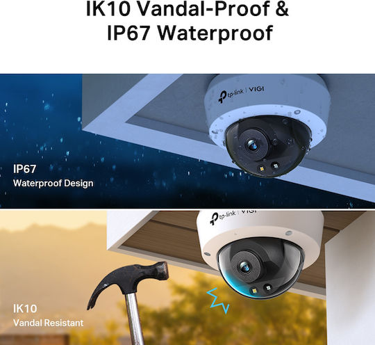 TP-LINK VIGI C230 v1 IP Surveillance Camera Full HD+ 3MP Waterproof with Microphone and Lens 4mm
