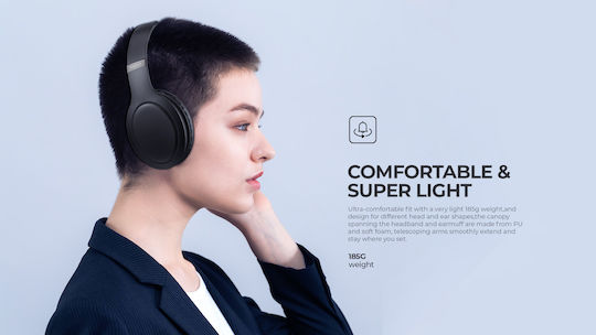 Havit H633BT Ασύρματα / Ενσύρματα Over Ear Ακουστικά με 22 ώρες Λειτουργίας Ροζ