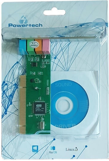 Powertech ​Interior PCI 6.1 Sound Card Multicolour (SLOT-009)