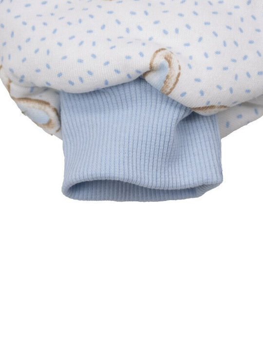 Kamtex Baby Sommer Schlafsack mit Füßen 1 Tog Hellblau