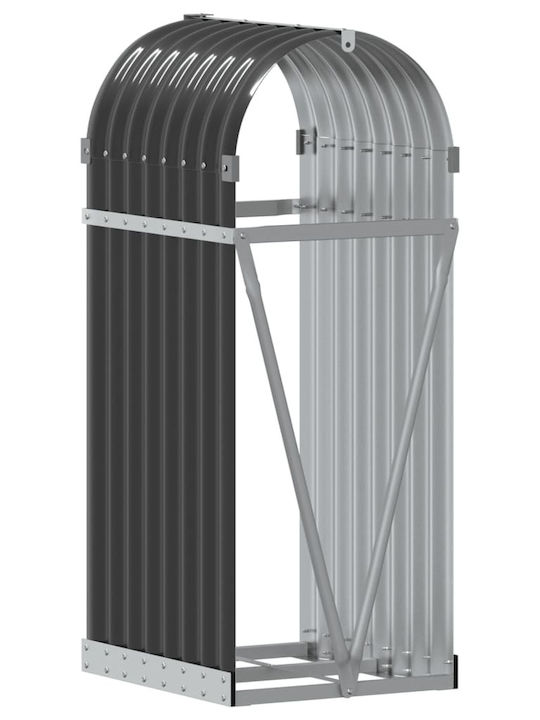 vidaXL Metallisch Regal Holzlagerung 40x45x100cm