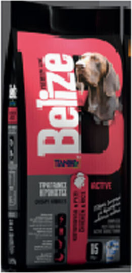 Tanko Belize Active Adult 15kg Dry Food for Adult Dogs with Chicken, Meat, Rice and Poultry