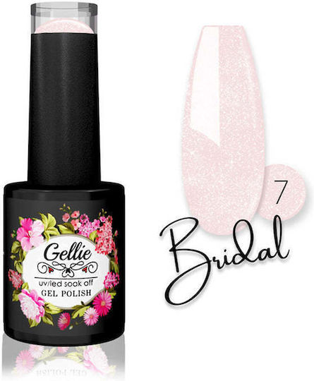 Gellie Bridal Halb-permanenter Nagellack 7 mit Glitter 10ml 1Stück