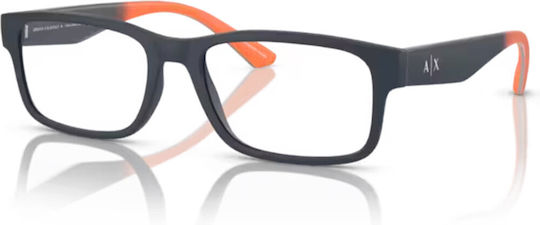 Armani Exchange Plastic Eyeglass Frame Blue AX3106 8181
