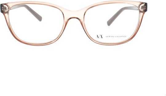 Armani Exchange Γυναικείος Κοκκάλινος Σκελετός Πεταλούδα Ροζ AX3037 8342