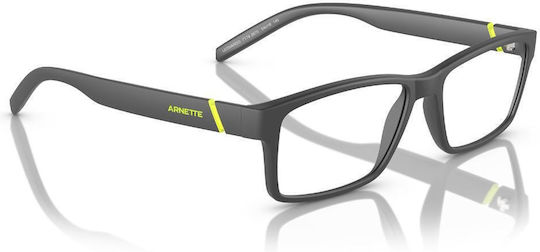 Arnette Leonardo Plastic Eyeglass Frame Gray AN7179 2870