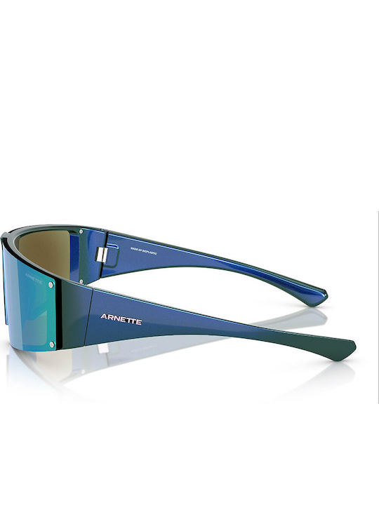 Arnette Unisex Γυαλιά Ηλίου με Μπλε Κοκκάλινο Σκελετό και Μπλε Καθρέφτη Φακό AN4332 291855