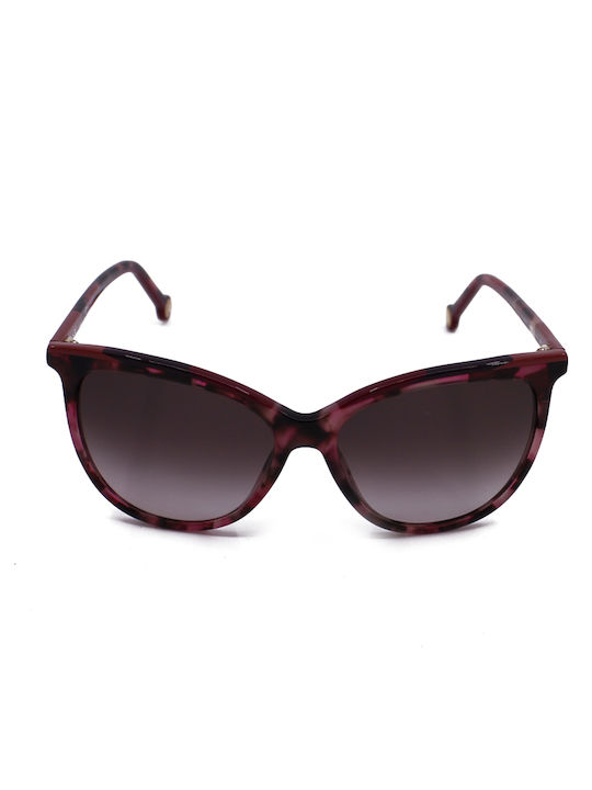 Carolina Herrera Women's Sunglasses with Brown Tartaruga Plastic Frame