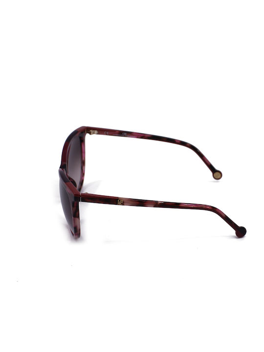 Carolina Herrera Women's Sunglasses with Brown Tartaruga Plastic Frame