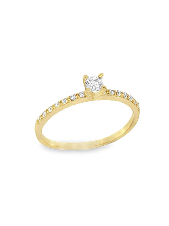 Xryseio Single Stone from Gold 14K