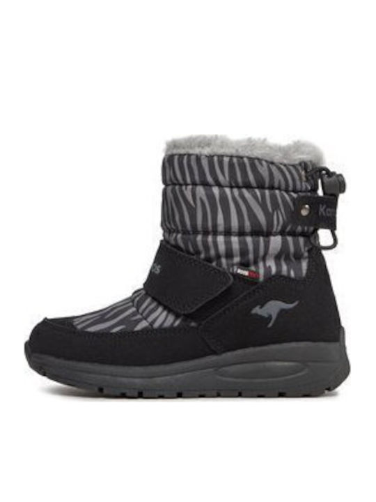 Kids Snow Boots with Velcro Black