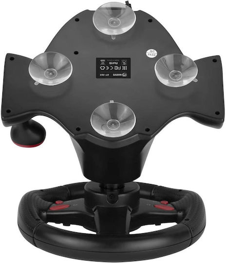 Xtrike Me GP903 Τιμονιέρα με Μοχλό Ταχυτήτων και Πετάλια για PC / PS3 / PS4 / Switch / XBOX 360 / XBOX One με 180° Περιστροφής