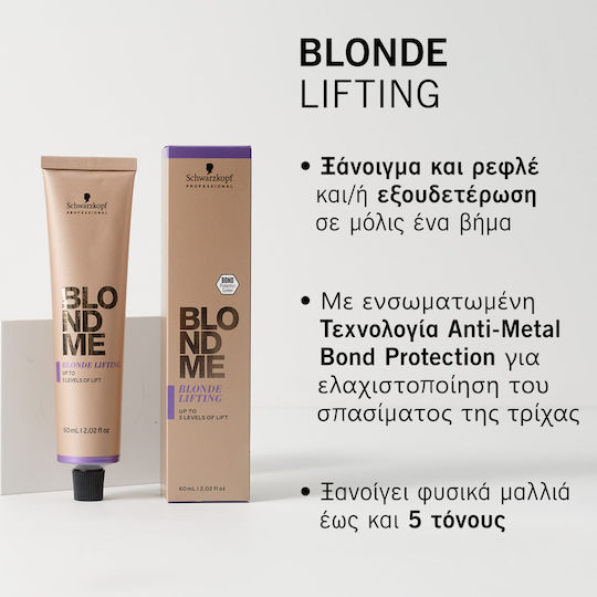 Schwarzkopf BlondMe Blonde Lifting Temporary Hair Dye L-ice 60ml