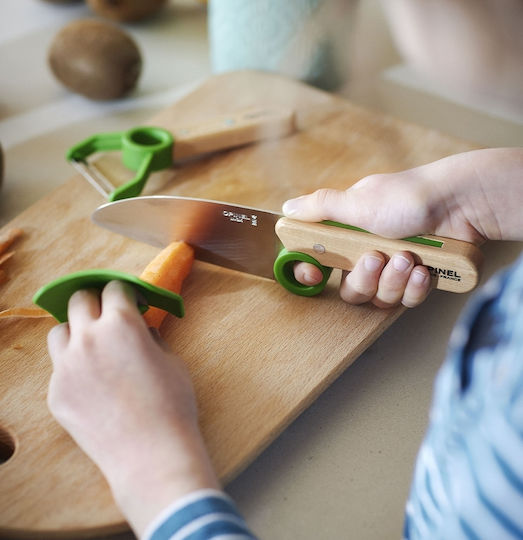 Opinel Inox Cooking Utensil Set Green The Little Chef 3pcs