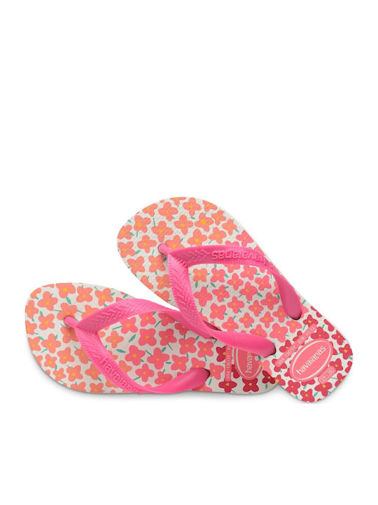 Kinder Flip Flops Rosa Kids Flores