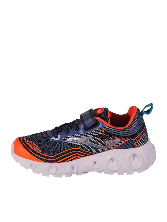 Kids Sports Shoes Running with Hoop & Loop Closure Blue