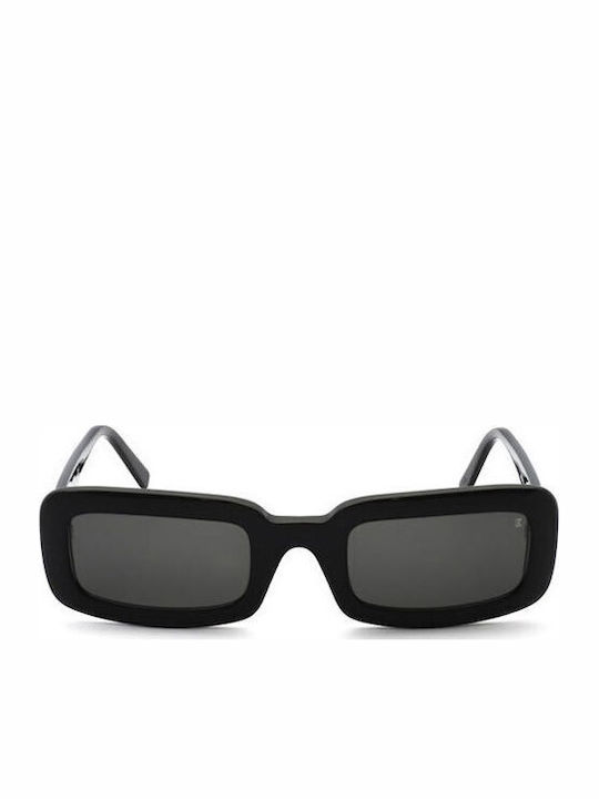 Bob Sdrunk Roxie Damen Sonnenbrille mit Schwarz Kunststoff Gestell und Schwarz Linse