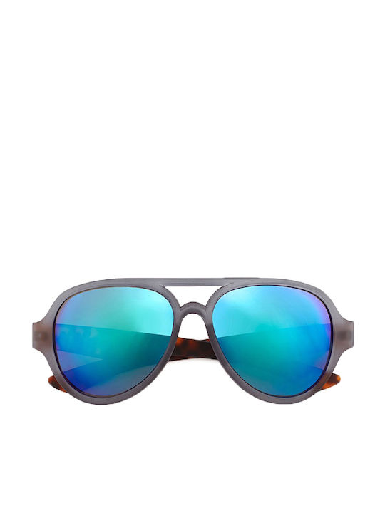 Breo Flight Mirrored Sunglasses with Brown Tartaruga Plastic Frame